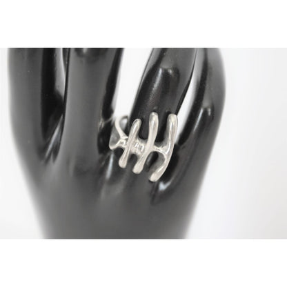 B Poland Jewelry Polish Designer Sterling Abstract Modernist Necklace Ring Set Signed 80/90s