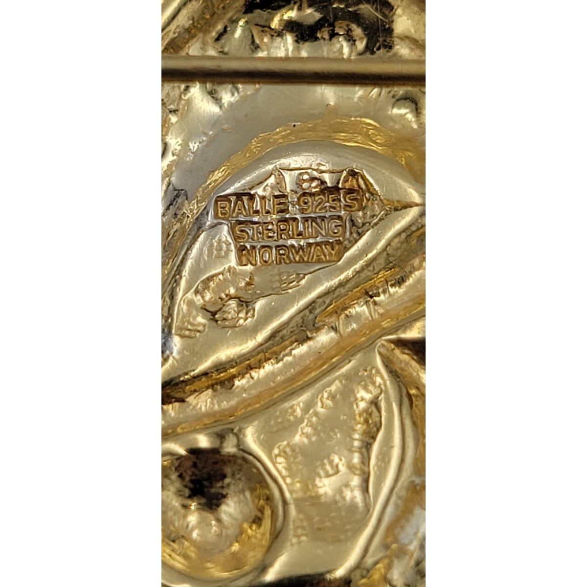 Balle Jewelry Designer Oystein Balle Norway Sterling Enamel Abstract Modernist Brooch 1950s