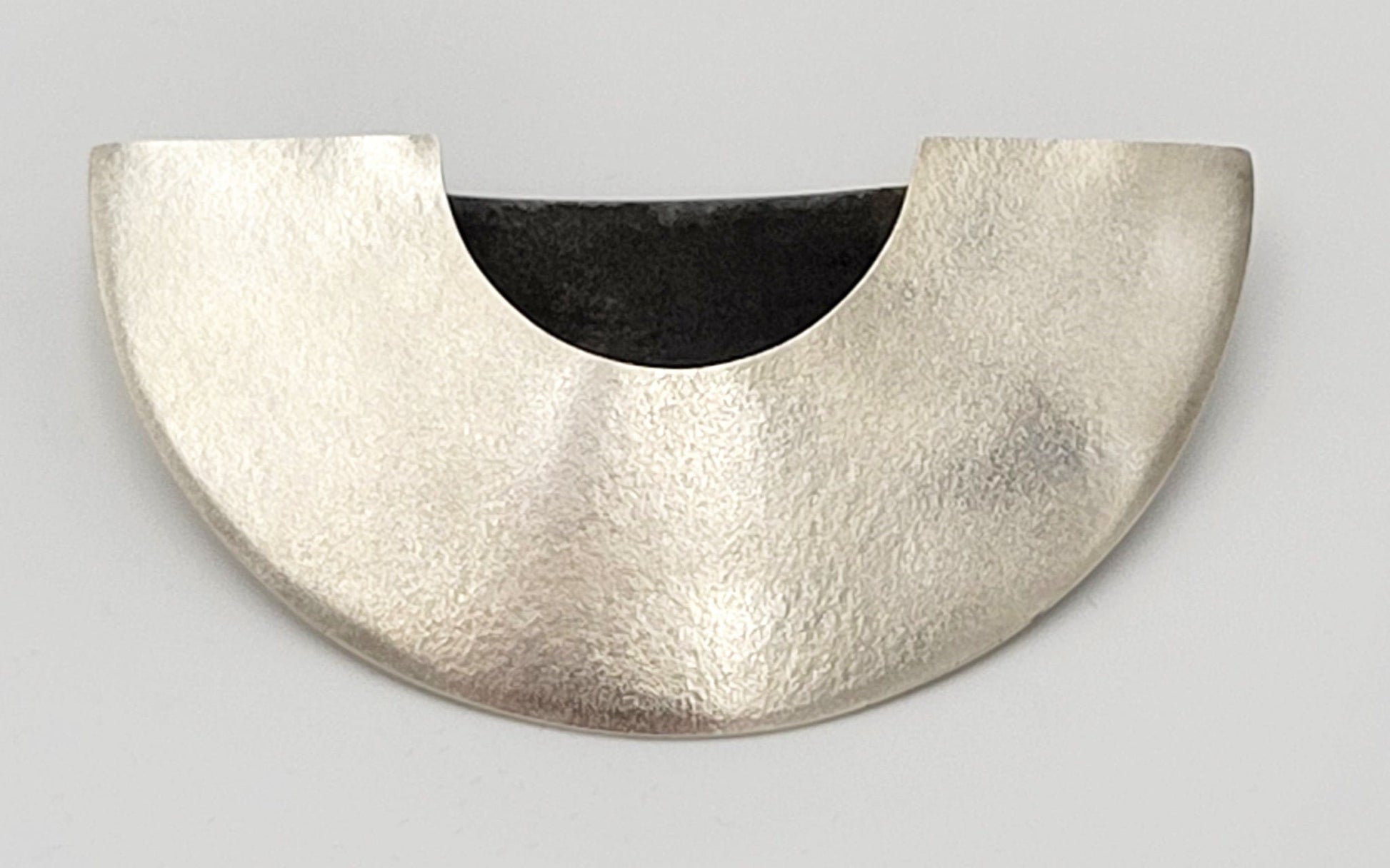 Bender Sterling Jewelry BIG Vintage Modernist Sculptural Sterling Brooch Designer Shellie Bender 1980's