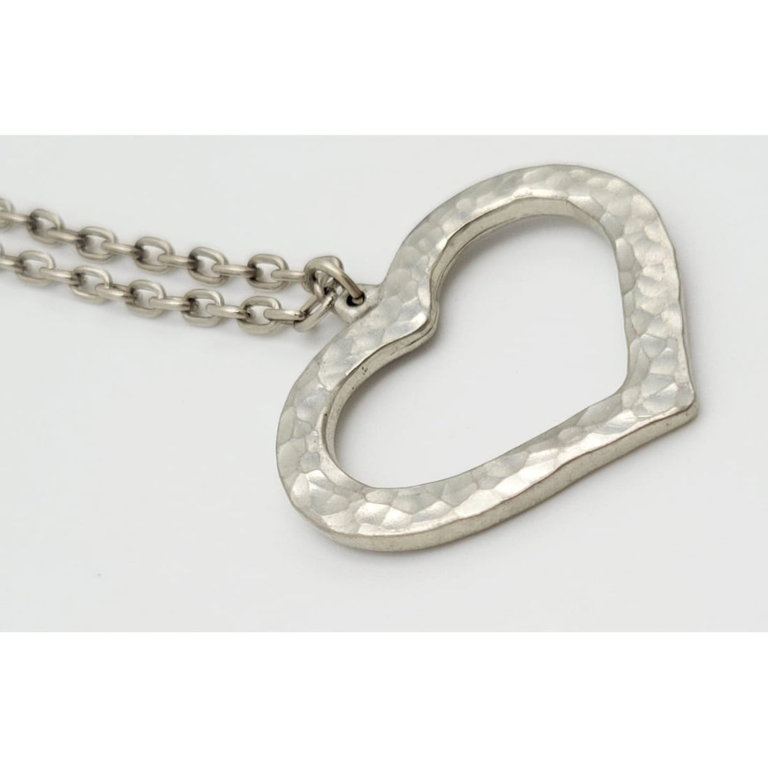 Bent Larsen Jewelry Bent Larsen Designs Denmark Pewter Heart Pendant Necklace 