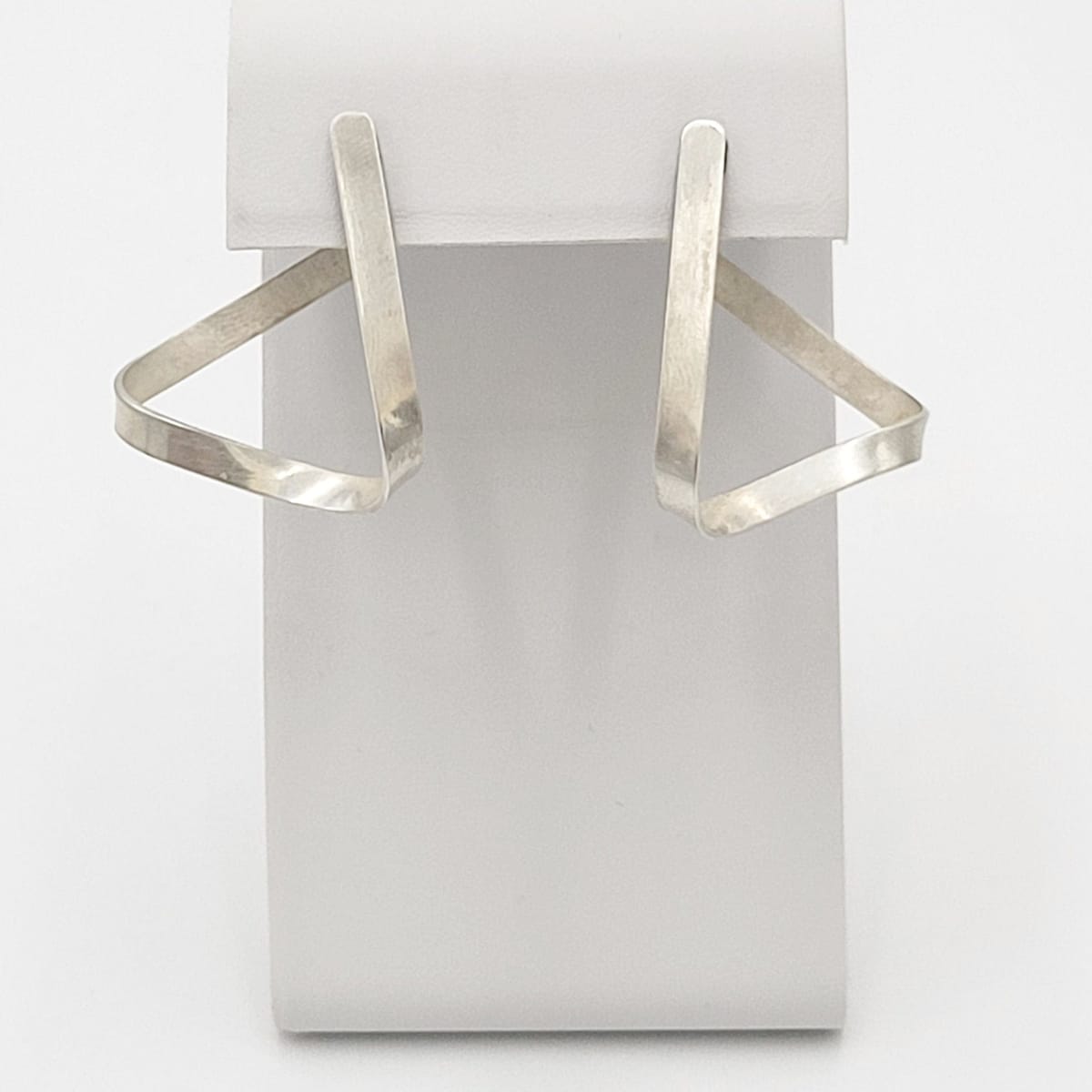 Bill Tendler Jewelry Iconic US Modernist Designer Bill Tendler Sterling 3-D Ribbons Earrings 1950s