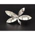 Bjerring Jewelry Rare Danish Designer Brødene Bjerring Brdr. Bj Sterling Large Leaf Brooch 1960s