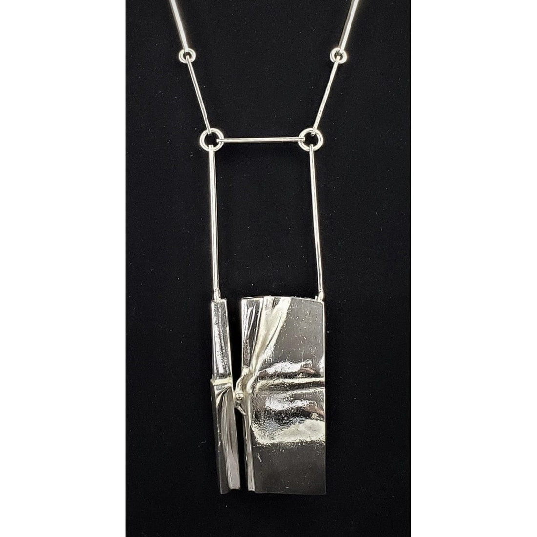 Bjorn Weckstrom Jewelry Superb Bjorn Weckstrom Sterling Sculptor Series Runway Statement Necklace 1970