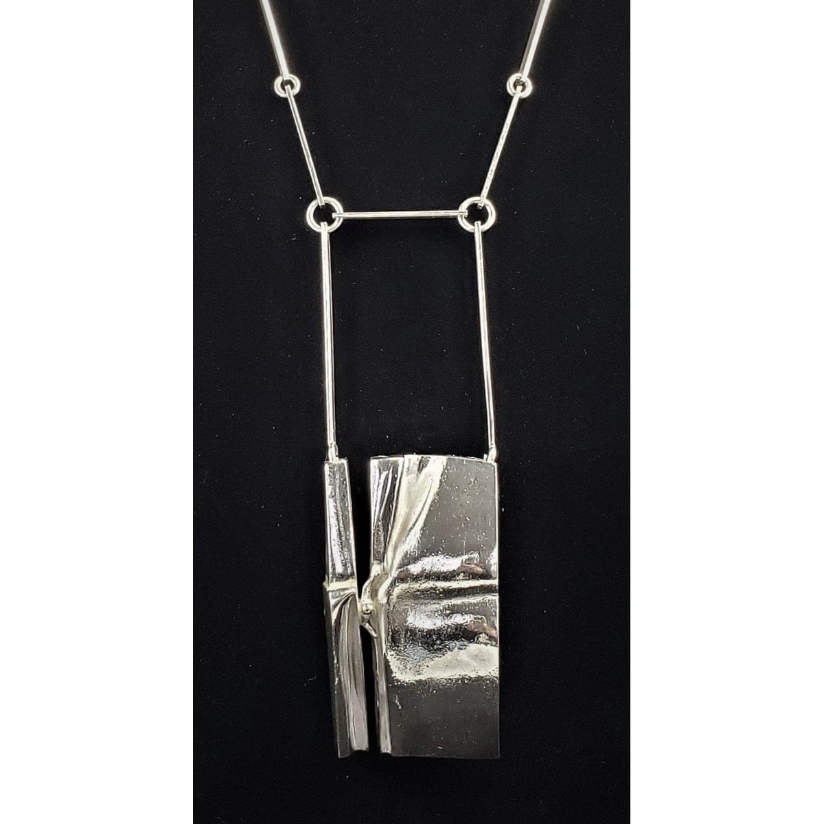 Bjorn Weckstrom Jewelry Superb Bjorn Weckstrom Sterling Sculptor Series Runway Statement Necklace 1970