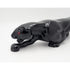 Black Panther Jaguar Lamp Lighting Superb Large Black Ceramic Stalking Panther or Jaguar TV Lamp Circa 1950&