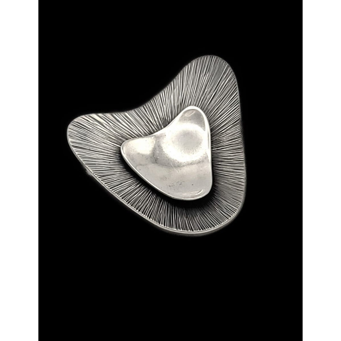Borresen Lassen Jewelry Vintage 925SS Børresen Lassen B&amp;L Modernist Retro Atomic Amoeba 2 Tier Brooch