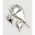 Brammer Jewelry Danish Max Brammer Modernist Crocus Tulip Flower Earrings Brooch Set 1960s