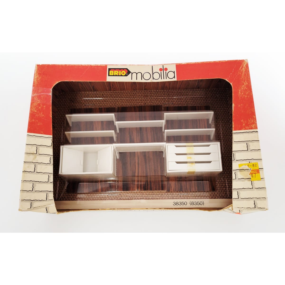 Brio Mobilia Scanditoy Dollhouse Accessories Brio Mobilia Dollhouse Kai Kristiansen Floating Desk Shelves Unit C. 1960&