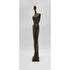 Bronze Sculpture Sculpture Superb TALL Abstract Modernist Bronze Female in a Dress Sculpture - Signed
