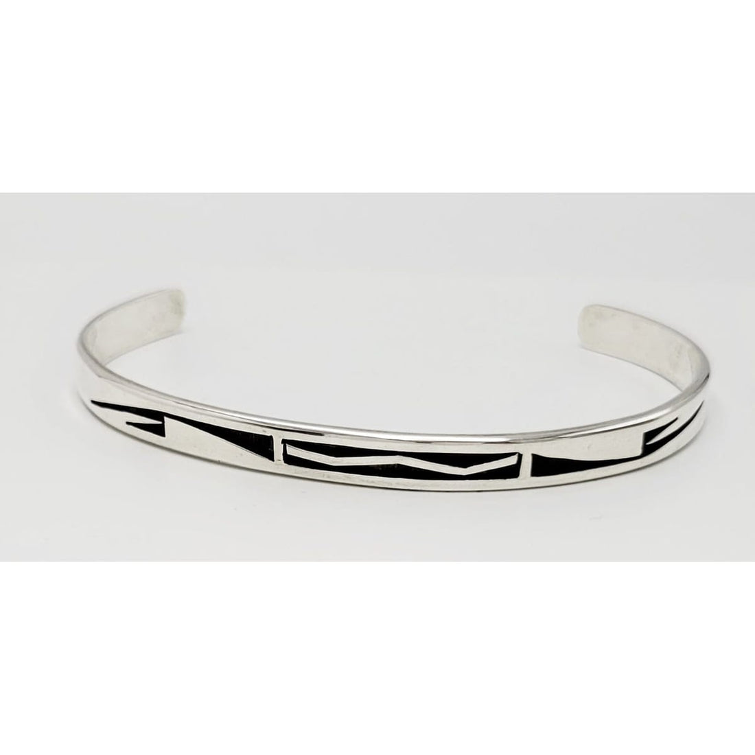 Bueford Dawahoya Hopi Jewelry Bueford Dawahoya Hopi Native American Sterling Silver Slim Cuff Bracelet 1960s