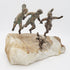 C Jere Sculpture Rare and Superb C Jere Artisan House Sculpture of 3 Kids with a Dog Circa 1971