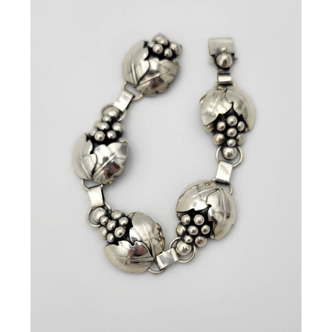Carl Ove Frydensberg Jewelry Danish Designer COF Carl Ove Frydensberg Large 3-D Grapes Bracelet Circa 1950s