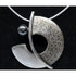 Chi Cheng Lee Jewelry Superb Canadian Artisan Chi Cheng Lee Sterling Hematite Modernist Pendant Necklace