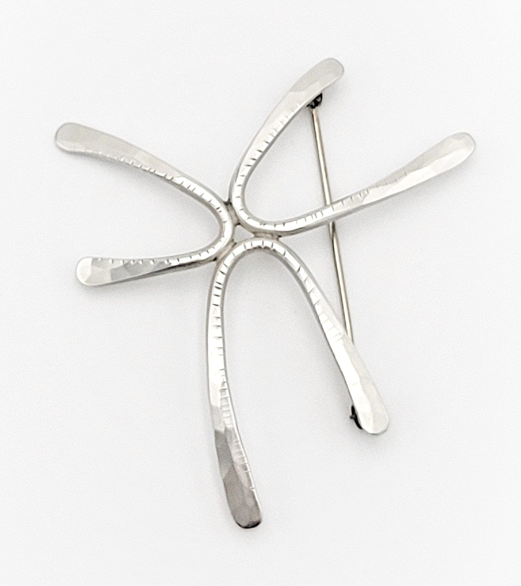 Christian Schmidt Jewelry Rare Designer Christian Schmidt Sterling Modernist Abstract Star Brooch 1950/60s