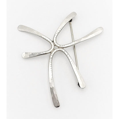 Christian Schmidt Jewelry Rare Designer Christian Schmidt Sterling Modernist Abstract Star Brooch 1950/60s