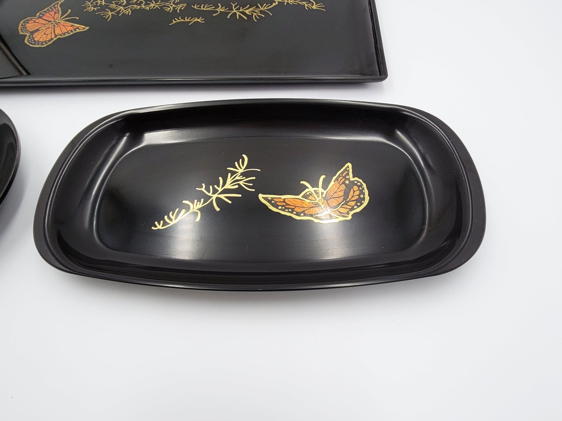 Couroc Serveware Couroc Melamine Butterfly Server Set - New Pics with Glassware