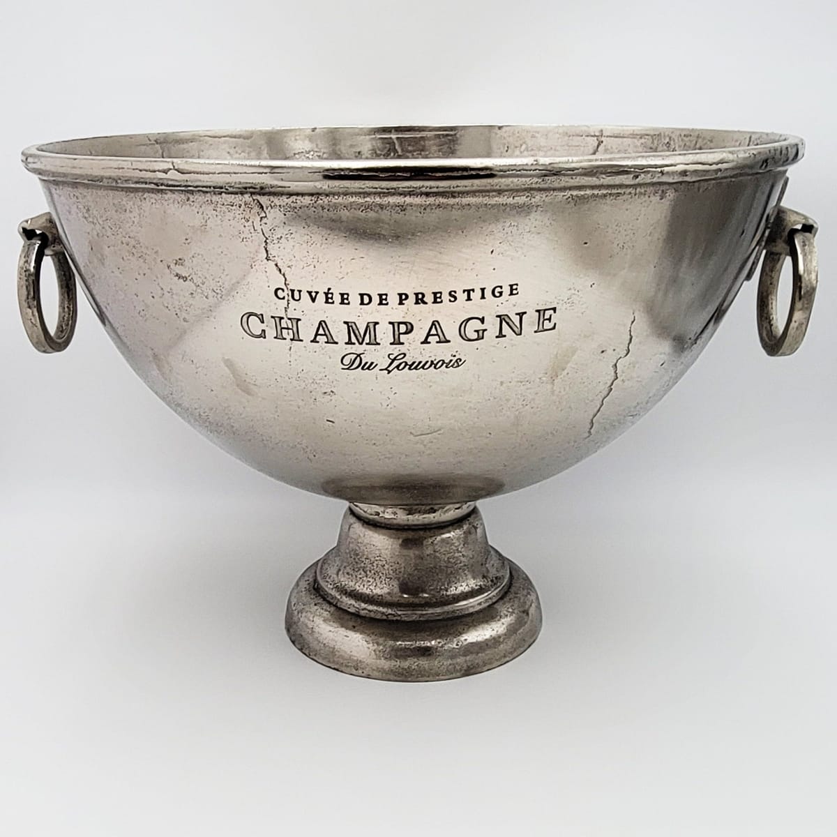 Cuvee de Prestige Champagne cooler Superb Vintage Cuvee de Prestige Cast Aluminum GIANT Champagne Cooler