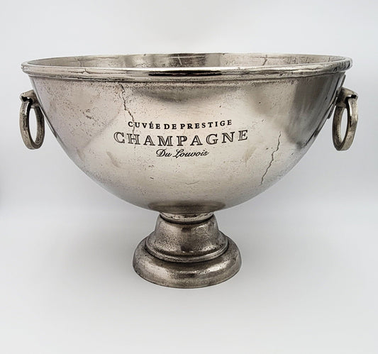 Cuvee de Prestige Champagne cooler Superb Vintage Cuvee de Prestige Cast Aluminum GIANT Champagne Cooler