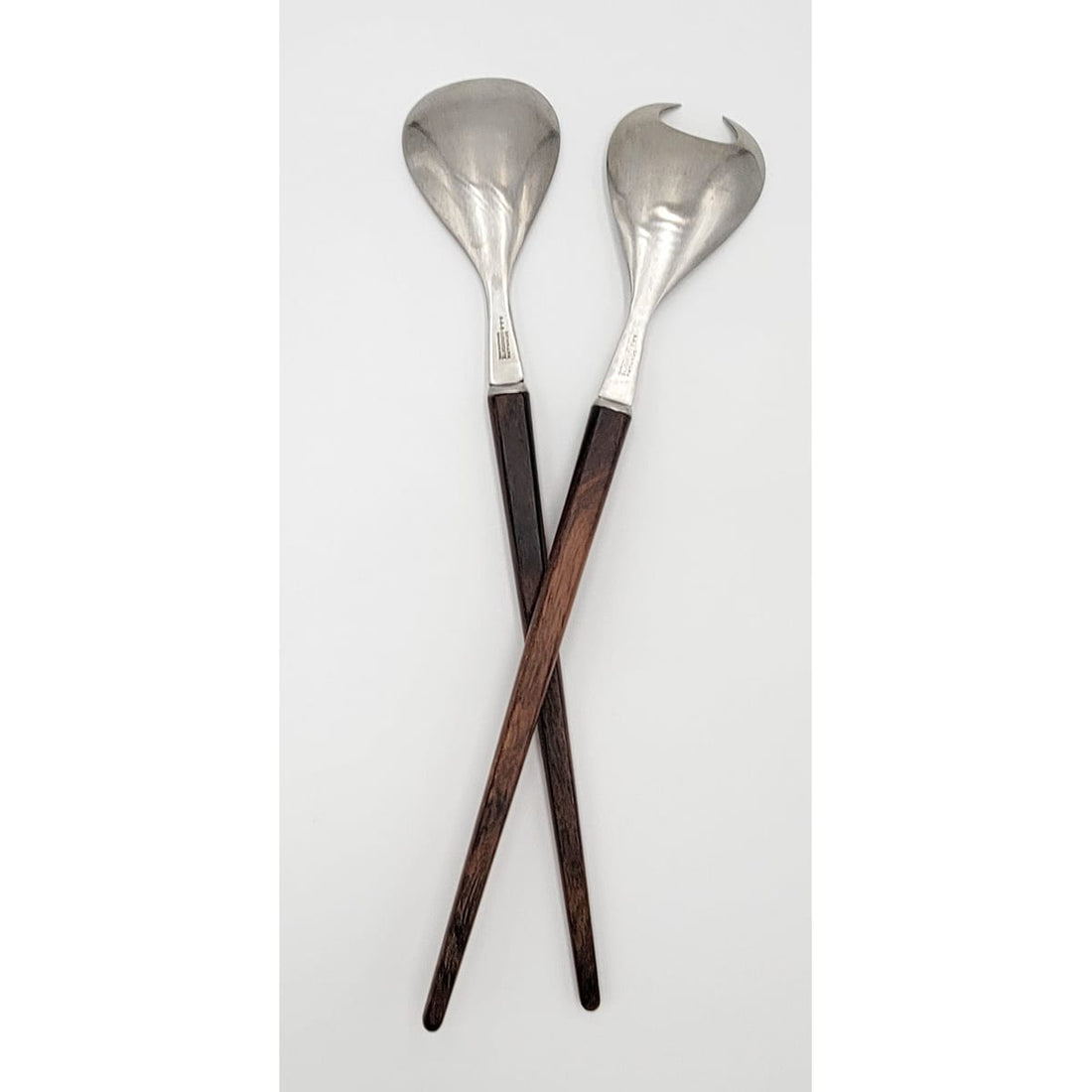 Dansk Lundtofte Serveware Danish Designer Tias Eckhoff Dansk Lundtofte OPUS Salad Utensil Serving Set 1959