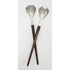 Dansk Lundtofte Serveware Danish Designer Tias Eckhoff Dansk Lundtofte OPUS Salad Utensil Serving Set 1959