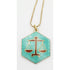 David Andersen Jewelry David Andersen Norway Sterling Enamel Astrology Libra Zodiac Necklace 1960s
