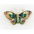 David Andersen Jewelry David Andersen Norway Sterling & Enamel HUGE Butterfly Brooch Pin Circa 1940s