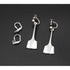 David Andersen Jewelry David Andersen Norway Sterling Modernist Long Viking Oar Earrings
