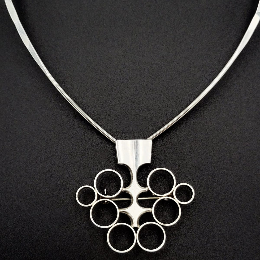 David Andersen Jewelry David Andersen Norway Sterling Modernist Tree Viking Brooch/Pendant Neckring
