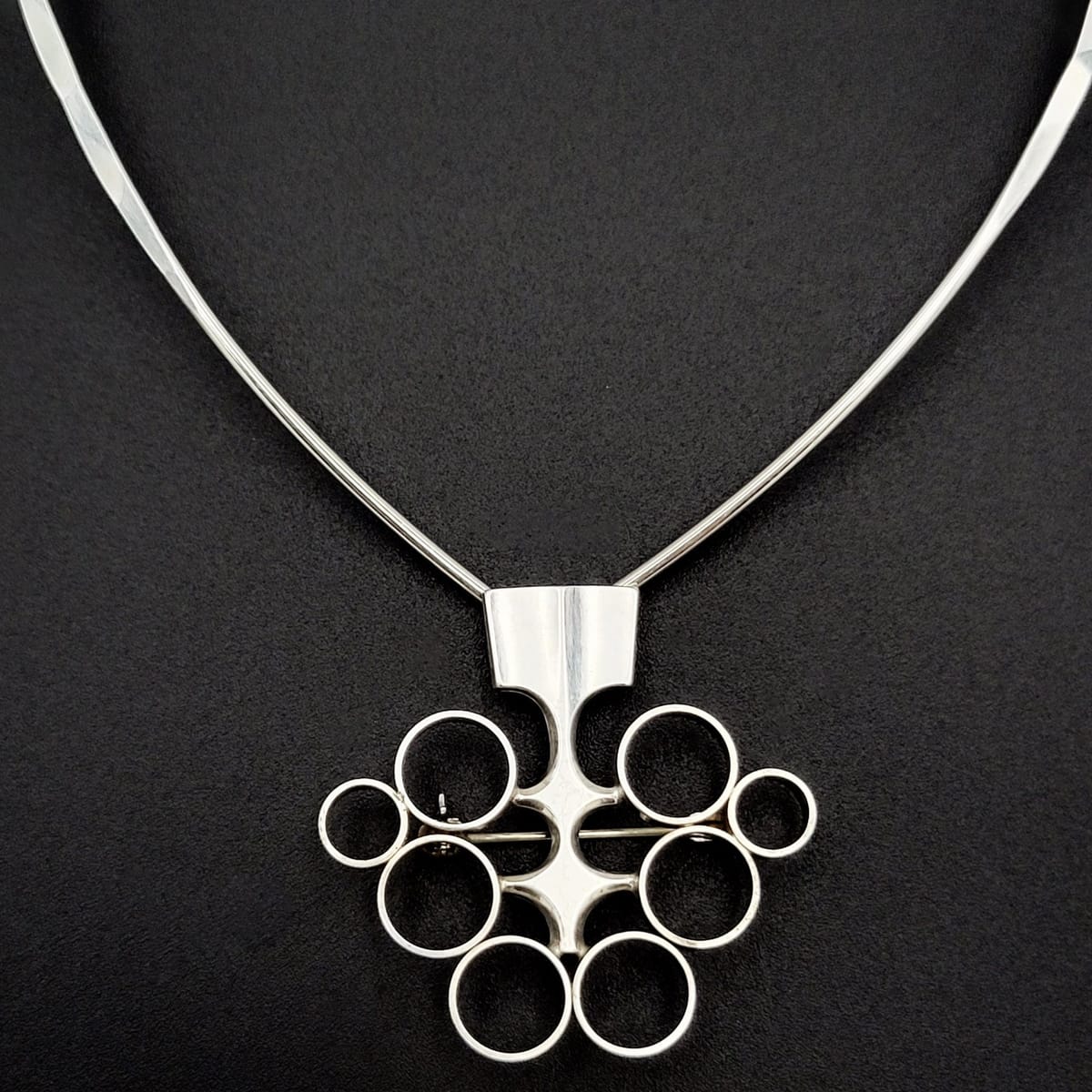 David Andersen Jewelry David Andersen Norway Sterling Modernist Tree Viking Brooch/Pendant Neckring