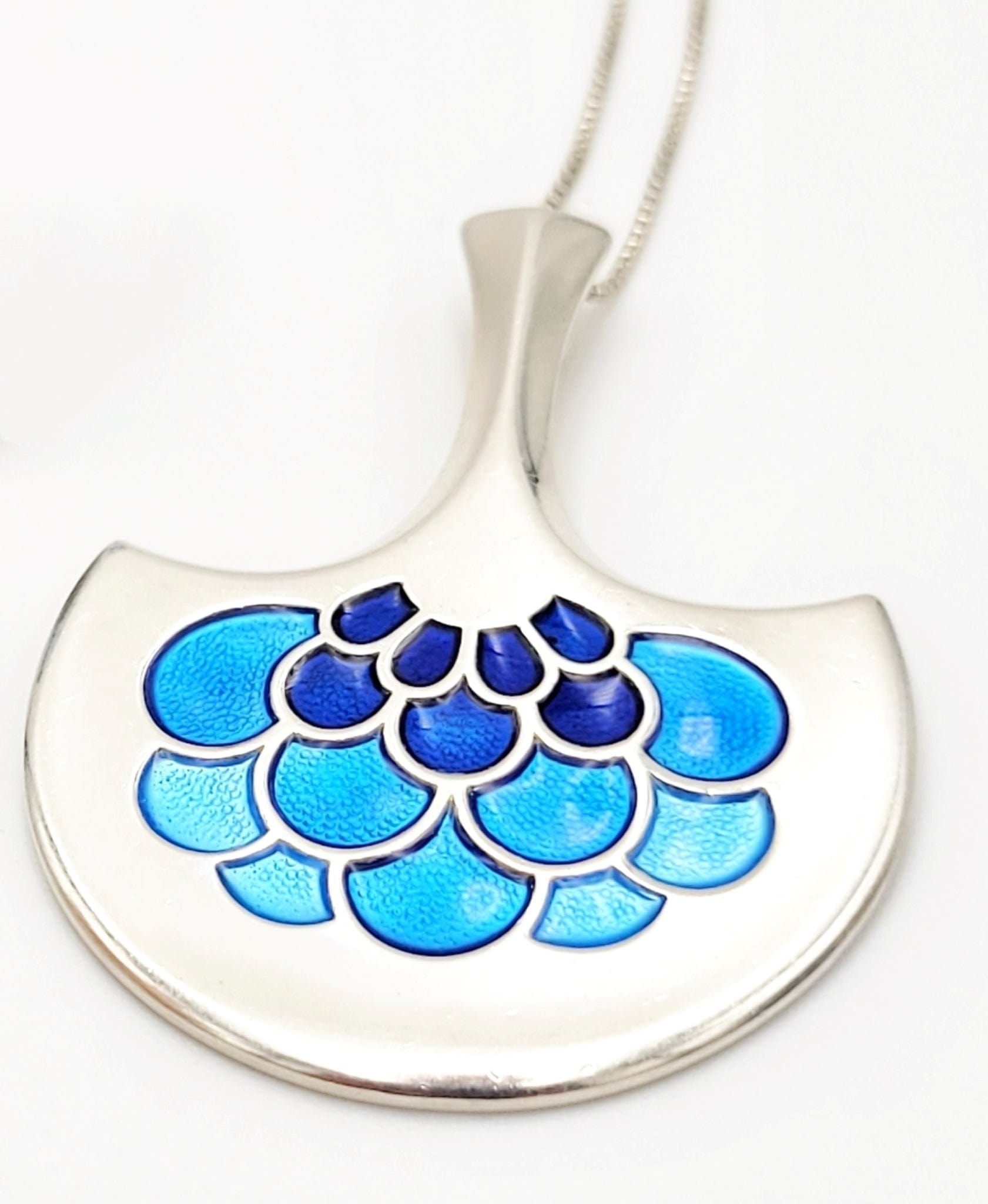 David Andersen Jewelry Norway David Andersen Bjørn Østern Sterling Enamel Pendant Necklace RARE 1960s