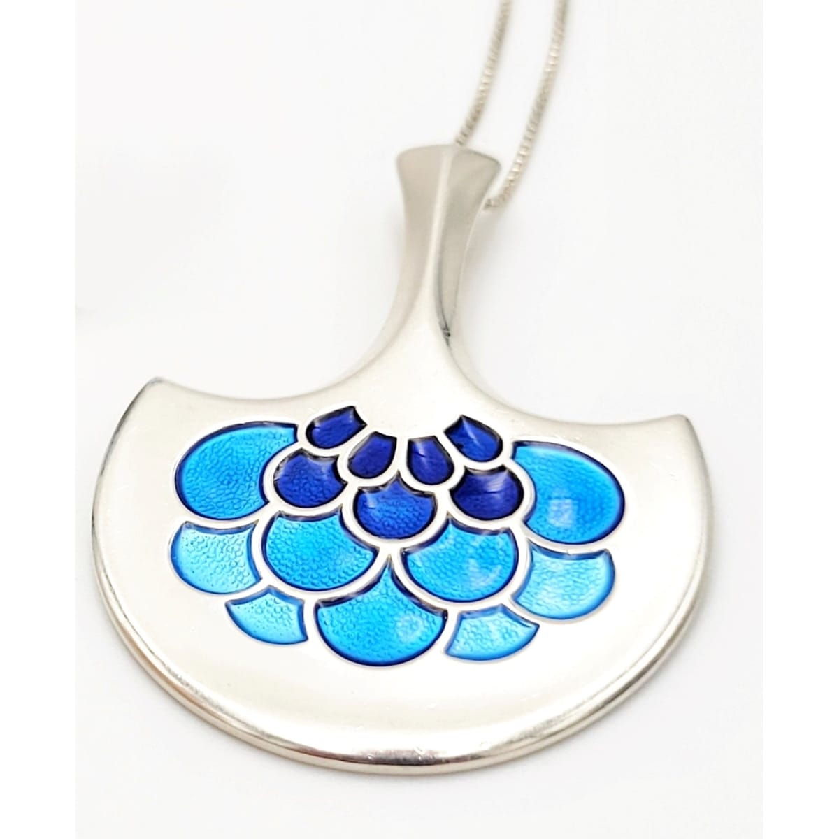 David Andersen Jewelry Norway David Andersen Bjørn Østern Sterling Enamel Pendant Necklace RARE 1960s