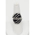 David Andersen Jewelry Norwegian David Andersen Sterling & Black Enamel Double Wrap Ring 1940/50s