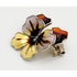 David Andersen Jewelry Norwegian David Andersen Sterling & Enamel Pansy Flower Brooch Pendant 1940s