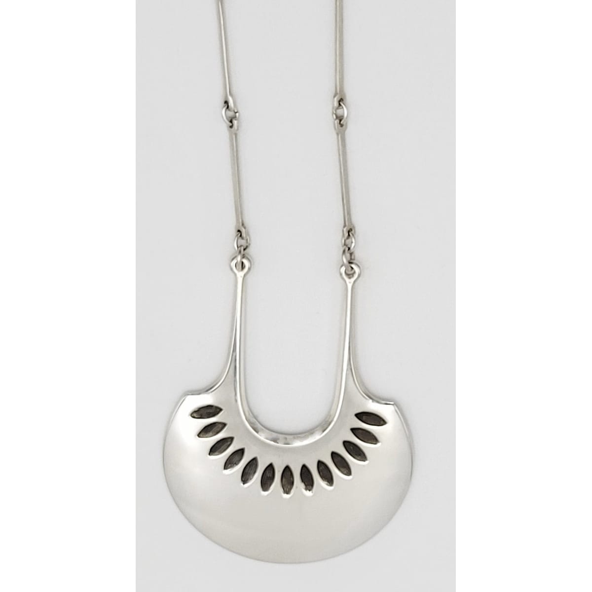 David Andersen Jewelry Norwegian David Andersen Sterling Modernist Large Viking Pendant 1950/60s