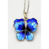 David Andersen Jewelry Norwegian Designer David Andersen Sterling Enamel 3D Pansy Necklace 1950&