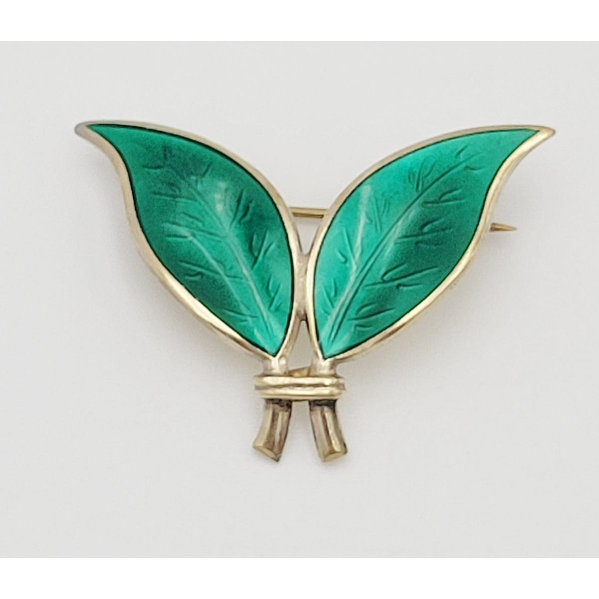 David Andersen Jewelry Norwegian Designer David Andersen Sterling Enamel Brooch Pin 1950s