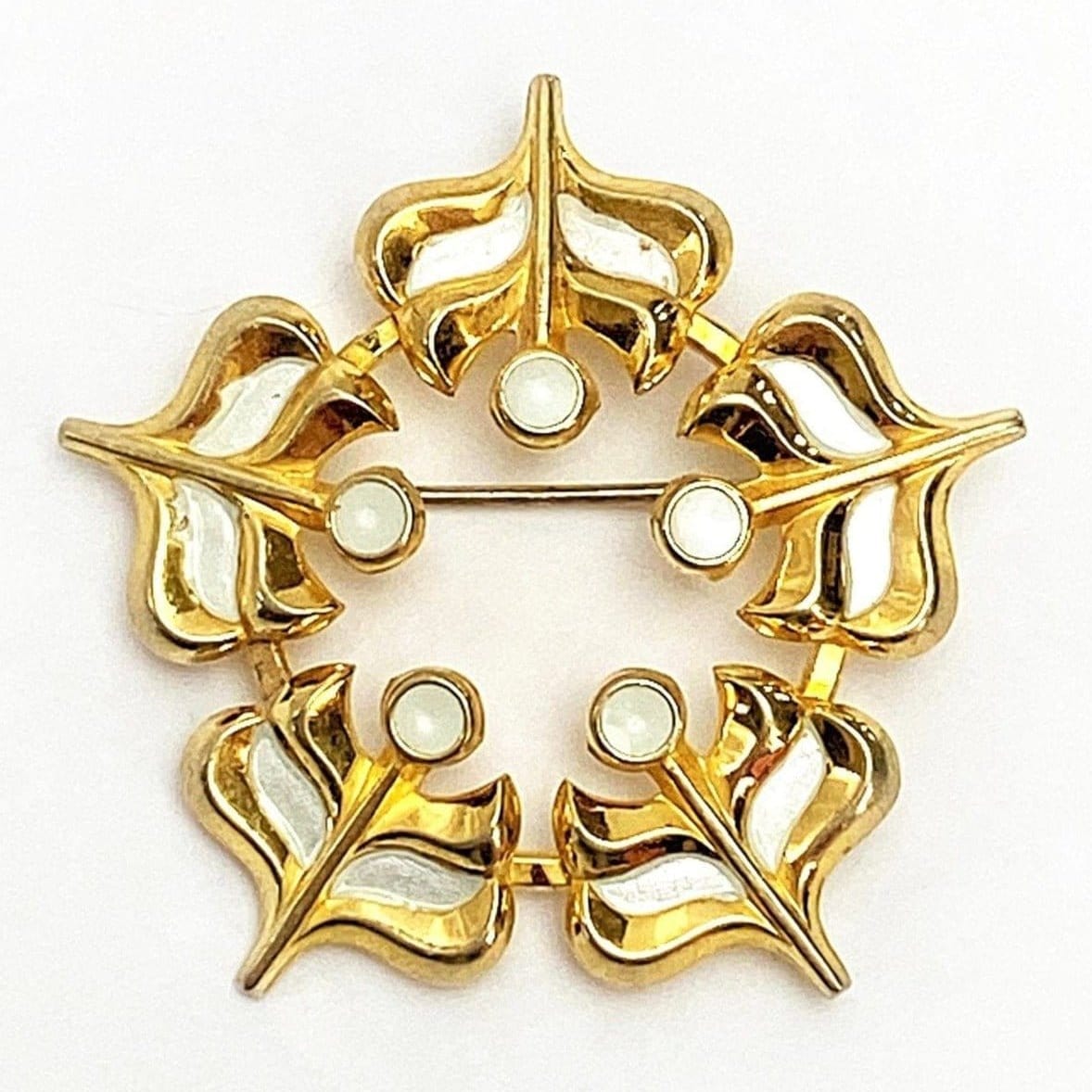 David Andersen Jewelry Norwegian Designer David Andersen Sterling &amp; Enamel Modernist Retro Pin 1960s