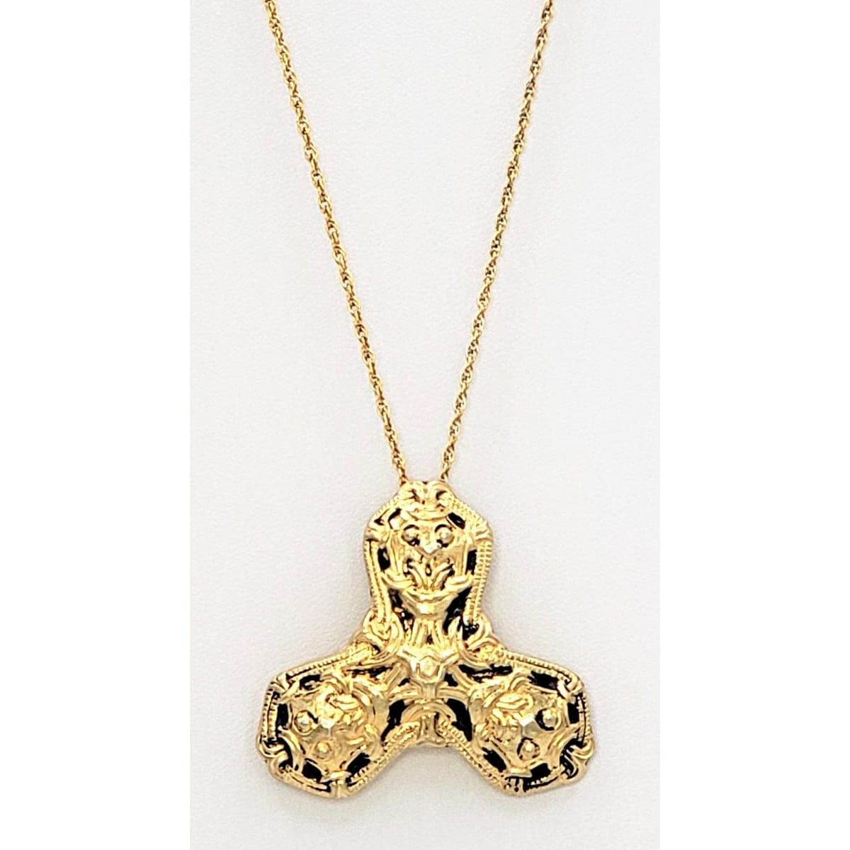 David Andersen Jewelry Norwegian Designer David Andersen Sterling SAGA Series Viking Necklace 1960s