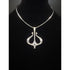 David Andersen Jewelry Norwegian Modernist David Andersen Sterling Viking Ship Neck Ring Pendant 1960s