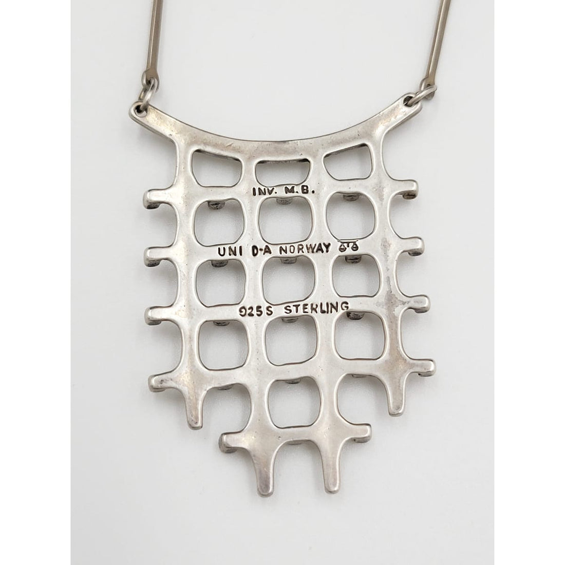 David Andersen Jewelry Superb Marianne Berg David Andersen Sterling LARGE Viking Necklace 1960s
