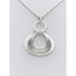 Vintage David Andersen Norway 925S Modernist Neck Ring and 3-D Sterling Pendant - Trendy MCM Home