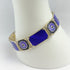 David Andersen Jewelry VNTG David Andersen Norway Gilt 925S & Enamel Art Deco Floral Panel Link Bracelet