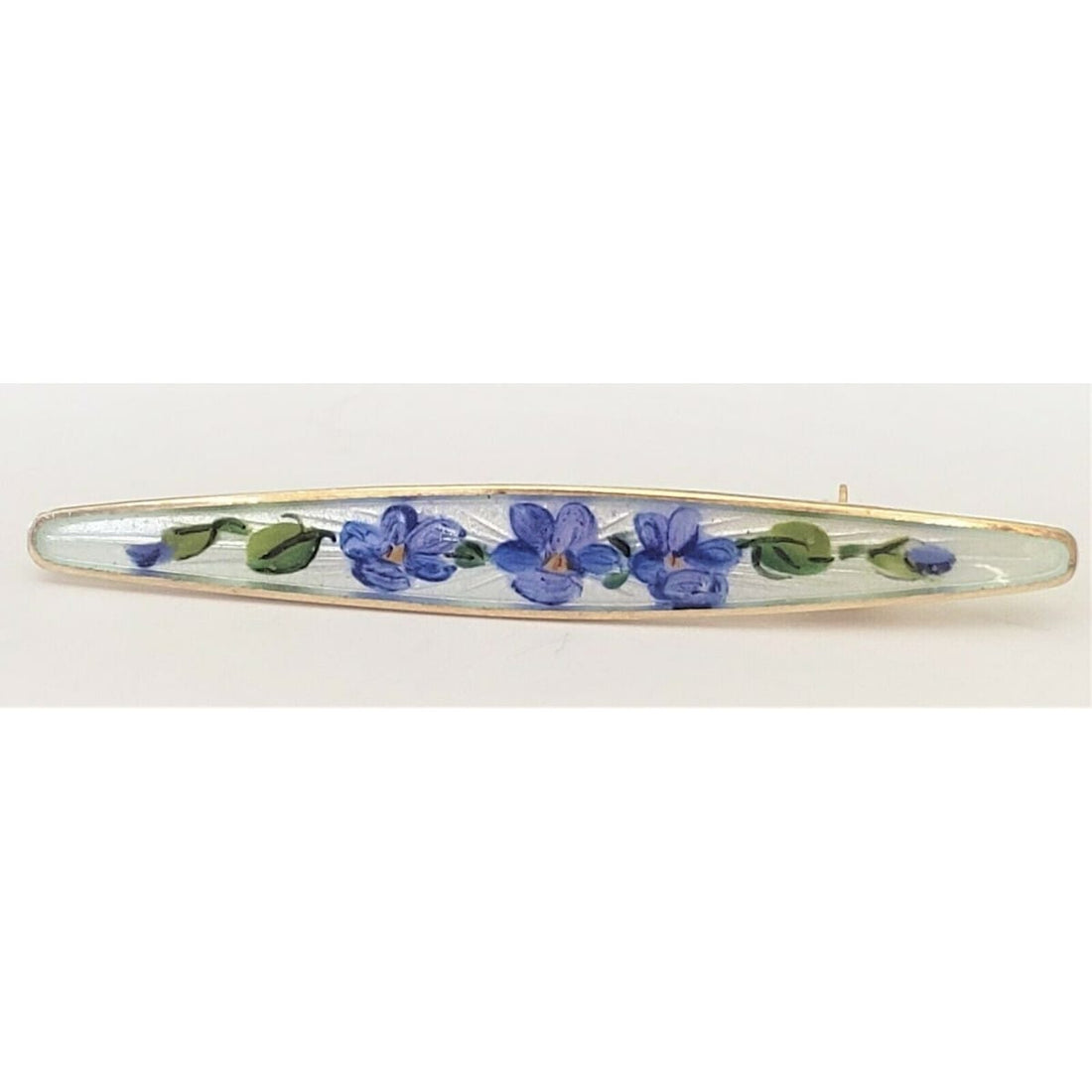 David Andersen Jewelry VTG Norwegian Designer David Andersen Sterling &amp; Enamel Blue Bells Flower Pin