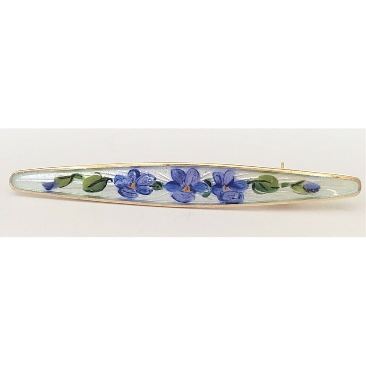 David Andersen Jewelry VTG Norwegian Designer David Andersen Sterling &amp; Enamel Blue Bells Flower Pin