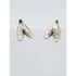 Denmark Jewelry Danish Designer VW Sterling Silver Modernist Leaf Clip On Earrings Circa 1940&