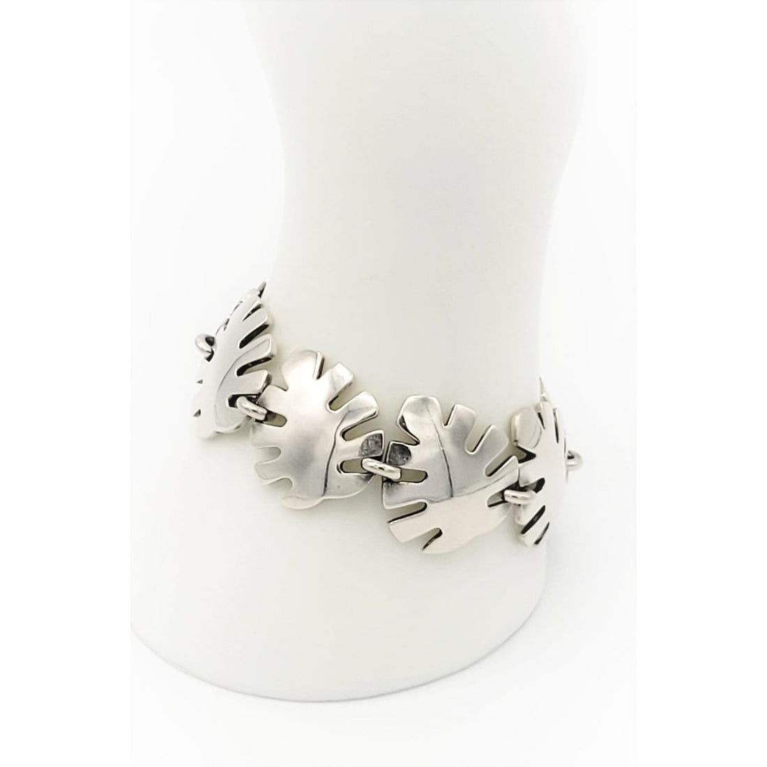 Denmark Jewelry Vintage Denmark Modernist Abstract Amoeba Panel Links Bracelet Circa 1960s