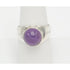 Denmark Sterling Jewelry Vintage Sterling & Amethyst Navajo Jane Diaz Nepai Artisan Domed Cocktail Ring