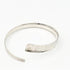 Jeff Gray Jewelry Designer Jeff Gray Sterling Silver Hammered Modernist Abstract Bangle Bracelet &
