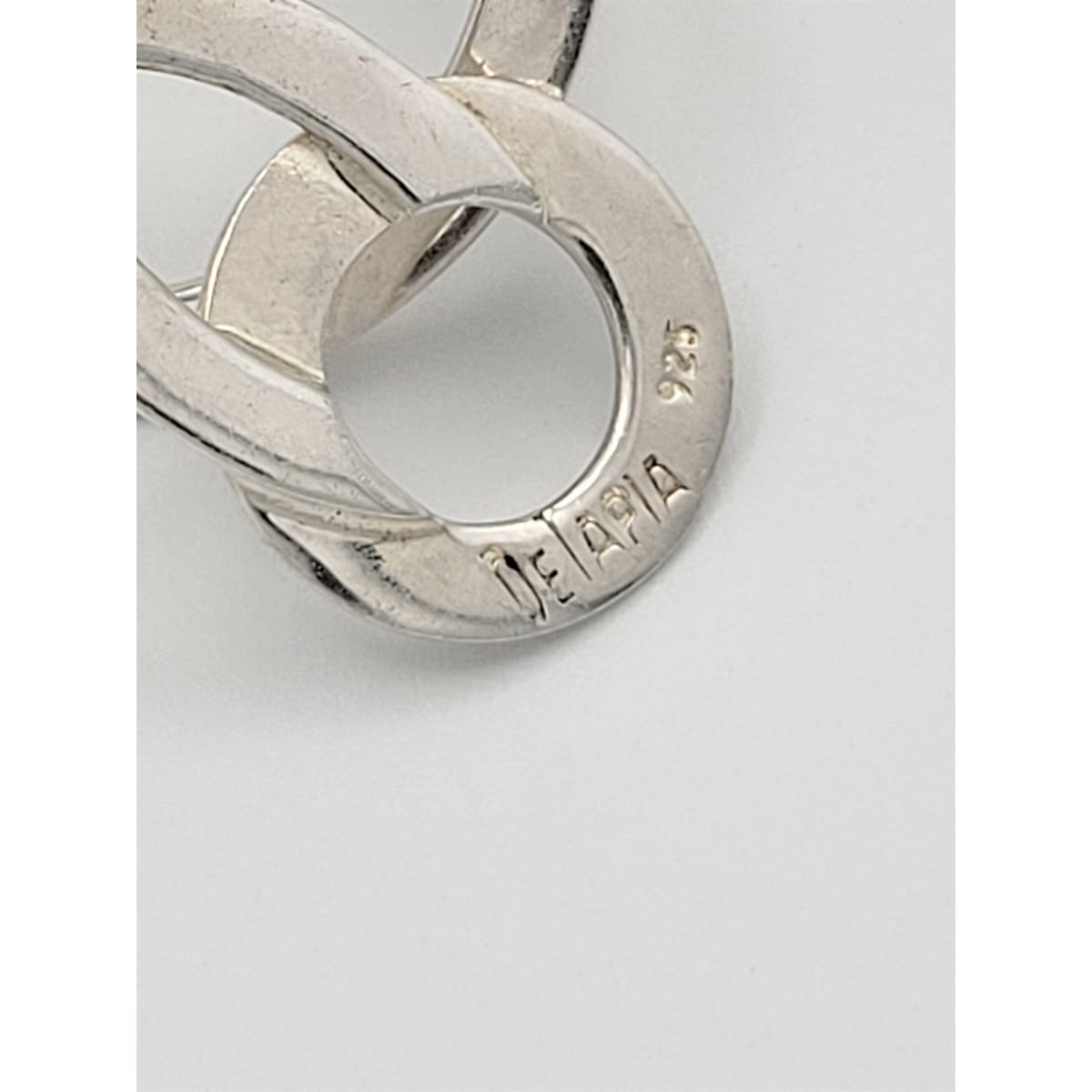 DeTapia Jewelry Superb DeTapia Sterling Silver Abstract Modernist 3-D Circles Bracelet 1990s
