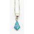 DM Begay Jewelry Navajo Artist DM Begay Sterling Turquoise Fire Opal Modernist Necklace Circa 1990s